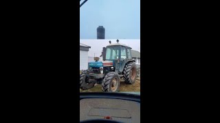 Using the Ford 7610 tractor [upl. by Oilalue534]