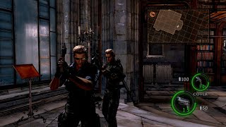 RE5  Double Wesker team vs Wesker boss  Coop mode [upl. by Pinelli]