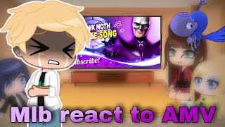 Mlb react to AMV ❤️ Hawk Moth Theme Song Gacha Club [upl. by Aelhsa]