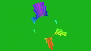 Audio Spectrum Visualizer Green Screen 2018  32 [upl. by Rosamund866]