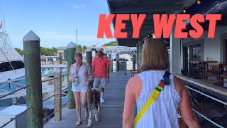 Key West Florida Walk  Mallory Square to Historic Seaport in June 2023 [upl. by Ayekat]