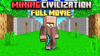 Minecraft but I survive in MINING CIVILIZATION FULL MOVIE [upl. by Aenet102]