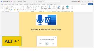 11 Using Dictate to dictate text in Word [upl. by Childs229]