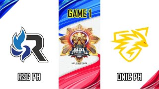 RSG PH VS ONIC PH  GAME 1  MPL PHILIPPINES SEASON 13  RSG VS ONIC ENG [upl. by Massiw106]