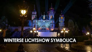 Lichtshow op Pardoes Promenade tijdens Winter Efteling 20232024 Symbolica [upl. by Ahsemat722]