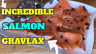 Salmon Gravlax  How To Make Cured Salmon At Home  Cured Salmon Easy Recipe  Gravlax Recipe [upl. by Roy]