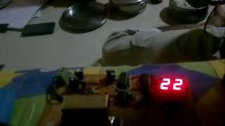 TWO DIGIT FREQUENCY COUNTER USING IR TRANSMITTER AND RECEIVER [upl. by Paz]