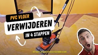 PVC vloer verwijderen 4 stappenplan [upl. by Leahciam]