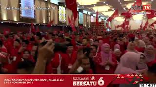 Siaran semula Hamzah Zainuddin Rina Harun sebak di Perhimpunan Agung Bersatu [upl. by Repard]