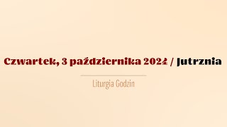 Jutrznia  3 października 2024 [upl. by Scopp]