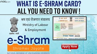 eShram Card What Is eShram Card What Are Its Benefits How To Register All You Need To Know [upl. by Mohsen513]