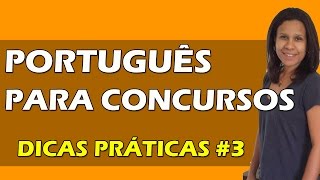 Dicas Práticas de Português para Concursos  3  Predicação Verbal e Contexto [upl. by Mckee]