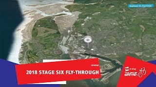 Tour of Britain 2018  Stage Six flythrough  BarrowinFurness to Whinlatter [upl. by Eelanej]