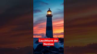 🌀 Leuchtturm der Nordsee Kraft und Beständigkeit in den Wellen ⚓nordsee leuchtturm [upl. by Viens]