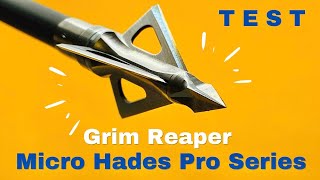 GRIM REAPER MICRO HADES PRO SERIES 3 Blade BROADHEAD TEST [upl. by Nosduj906]