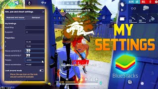 Bluestacks 5 NEW best headshot free fire settings 🎯 Keymapping  Custom HUD [upl. by Nnylasor]