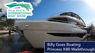 Stunning Princess Yachts X80 Premiere at 2023 Palm Beach International Boat Show [upl. by Aseral]