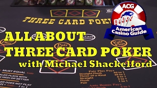 All About Three Card Poker with Michael quotWizard of Oddsquot Shackleford [upl. by Jenny377]