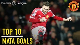 Top 10 Juan Mata Premier League Goals  Manchester United [upl. by Artenra577]