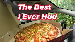 Pizza Hut Chicago Tavern Style Pesto Margherita Pizza Day 10 Zigzag diet vlog [upl. by Wilkinson95]