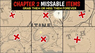 6 Secret and Unique Missable Items in Chapter 2  Every New Player Should Know  RDR2 [upl. by Navy231]