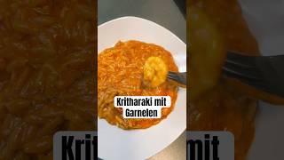 Kritharaki mit Garnelen in Tomatensoße ❤️ Lecker und schnell gemacht greekfood rezept [upl. by Edin]