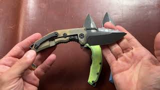 Heretic Knives Medusa Manual Antique Titanium Anodized [upl. by Mcnelly747]