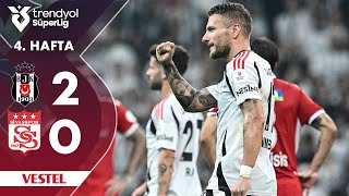 Vestel  Beşiktaş 20 Sivasspor  HighlightsÖzet  Trendyol Süper Lig  202425 [upl. by Scutt353]