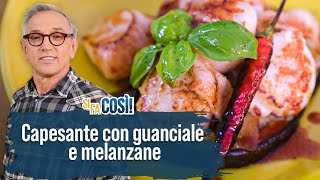 Capesante con guanciale e melanzane  Si fa così  Chef BRUNO BARBIERI [upl. by Enois]