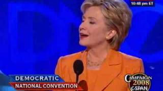 Sen Hillary Clinton DNY addresses the DNC [upl. by Lily]