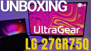 Unboxing and Assembly LG UltraGear 27GR75Q Monitor [upl. by Adnat690]