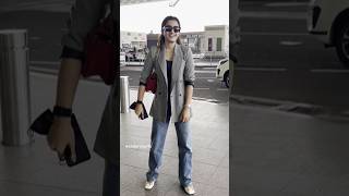 Rashmika Mandanna snapped at the airport  rashmikamandanna vrialshots trending [upl. by Assirok]