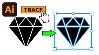 How To Auto Trace Anything in Illustrator  2 Min Tutorial [upl. by Rehpotsirhc]