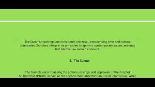 Muslim law I The sources of Islamic law [upl. by Xuerd]