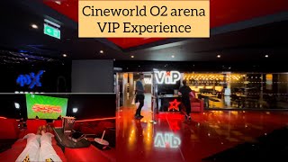 Is the cineworld O2 arena VIP experience worth it luxury vip movie [upl. by Reidid]