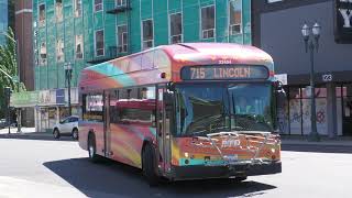 San Joaquin RTD  Gillig EV 40 Route 715 22404 Route 720 22409 Proterra BE40 Route 44 16407 [upl. by Areek]