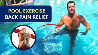 Low Back Pool Exercise 💪 Aquatic Therapy for Back Pain Relief [upl. by Orton390]