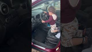 Matheus pretending to drive grandma’s car [upl. by Asyen]