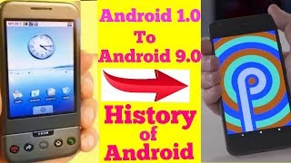 EVOLUTION OF ANDROID 10 TO ANDROID 90  HISTORY OF ANDROID [upl. by Devin]