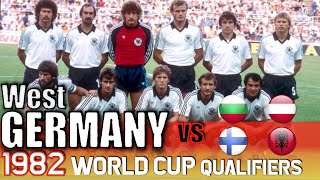 West Germany World Cup 1982 All Qualification Matches Highlights  Road to Spain  Die Mannschaft [upl. by Abbotsun]