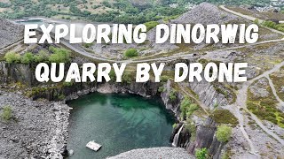 Exploring Dinorwig Quarry By Drone [upl. by Menedez]