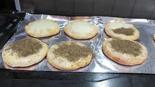 Lebanese Zaatar bread♥️how to make delicious and super moist Zaatar bread [upl. by Assenal926]