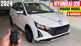 Hyundai i20 Magna 2024 Review  6 Airbags New Features with On Road Price  Ashsish Car Review [upl. by Atteugram]