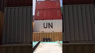 STACKER CRANE container loading operation [upl. by Yaeger]