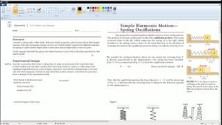 AP Physics Workbook 2L Hookes Law Spring [upl. by Dnomsed]