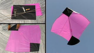 Big kite making at home with flying tutorial  3 tawa kite making  Big kite flying  Kitewrestle [upl. by Kelsi]