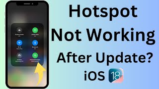 How to fix Hotspot problem in iPhone after update  iOS 18 Personal Hotspot not working [upl. by Townshend]