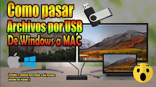 Como Copiar y Pegar archivos en Memoria USB en Mac [upl. by Gearalt869]