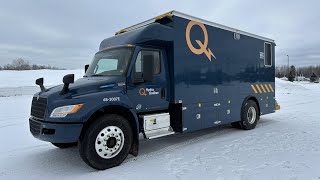 L’électrification des camions utilitaires d’HydroQuébec passe par la Beauce [upl. by Neetsuj]