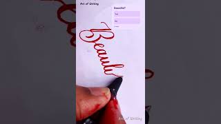 I Tried 5 Different Amazing Calligraphy Techniques l beautiful shortfeed [upl. by Lashoh597]